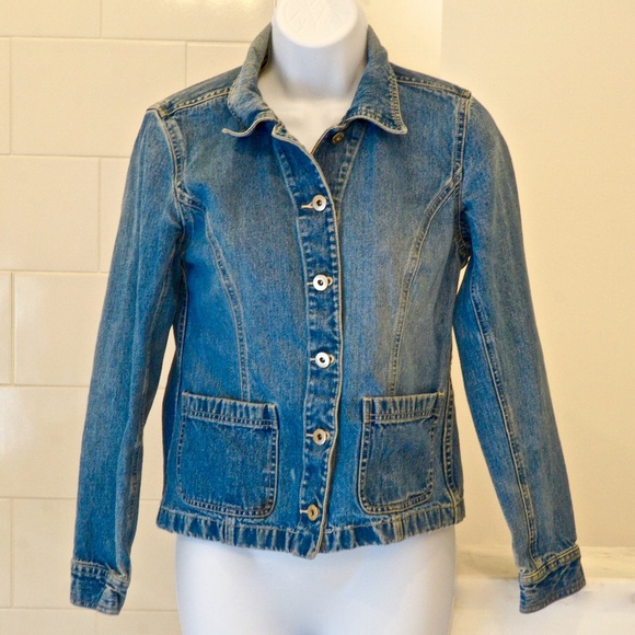 ann taylor jean jacket
